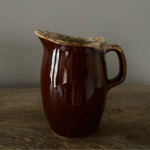 Vintage Brown Drip Glazed Creamer Pitcher by Oven Proof USA